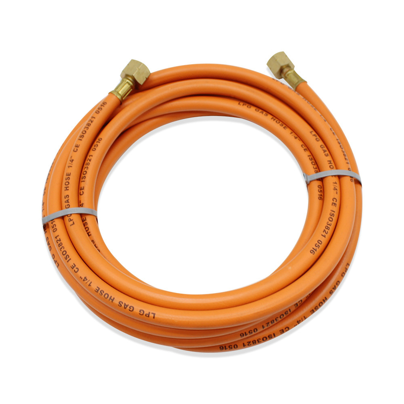Esnek Turuncu 50ft/100ft Kullanım Dayanıklı W. P 20bar 10mm Turuncu LPG Gaz hortumu