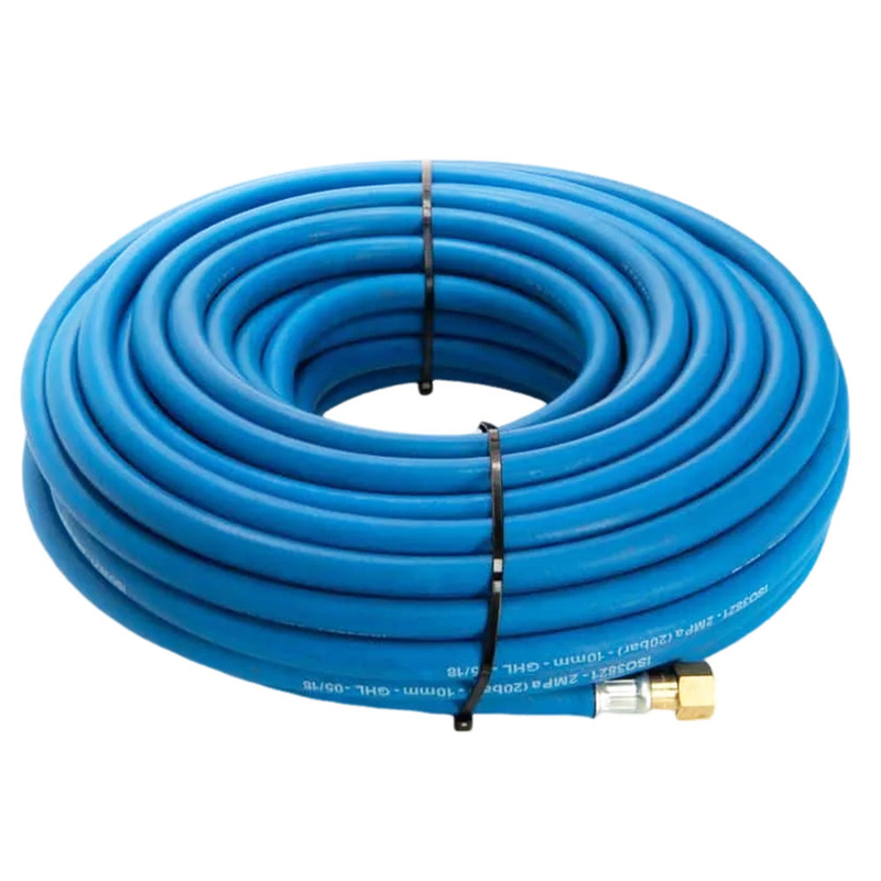 Yüksek Kalite Mavi 8mm 100ft Oksijen Tek hortum gaz kaynak ve kesme uygulamaları için