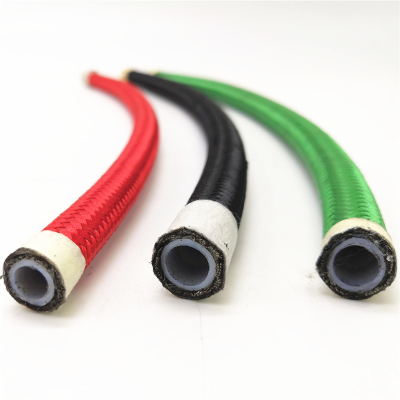 Yüksek basınçlı PTFE hortumu taşımacılık ve mobil hidrolik için paslanmaz çelik katmanı ile