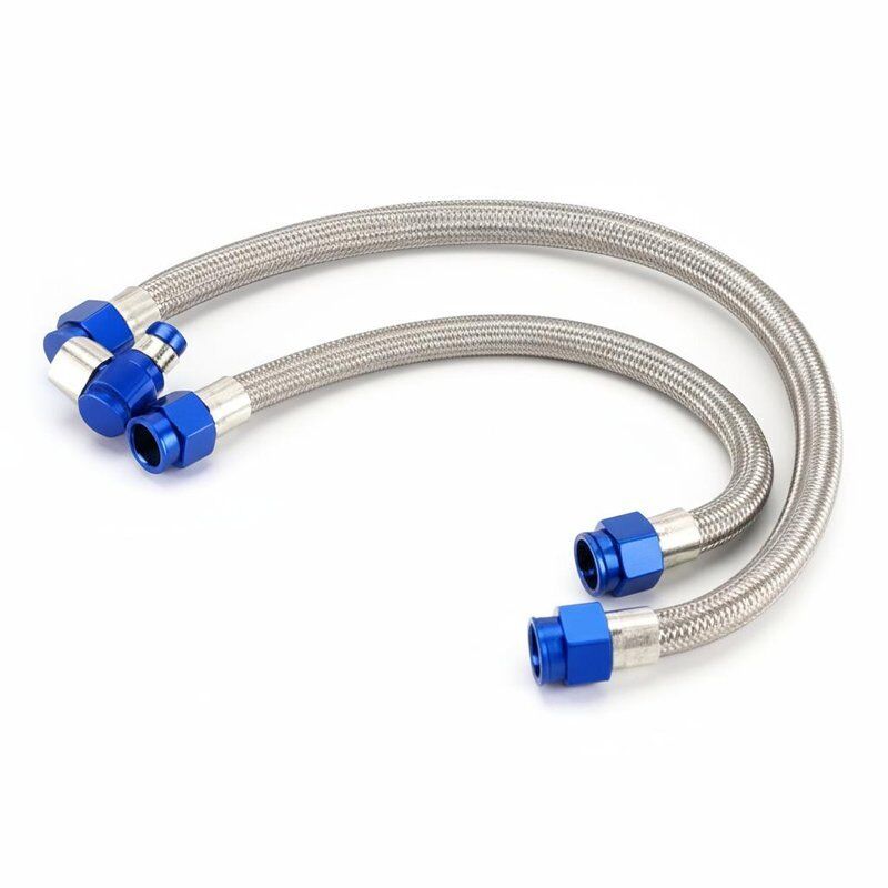 Stainless Steel Braid PTFE Turbo Oil Pipe Assembly with High Temperature Resistance and Customization Options