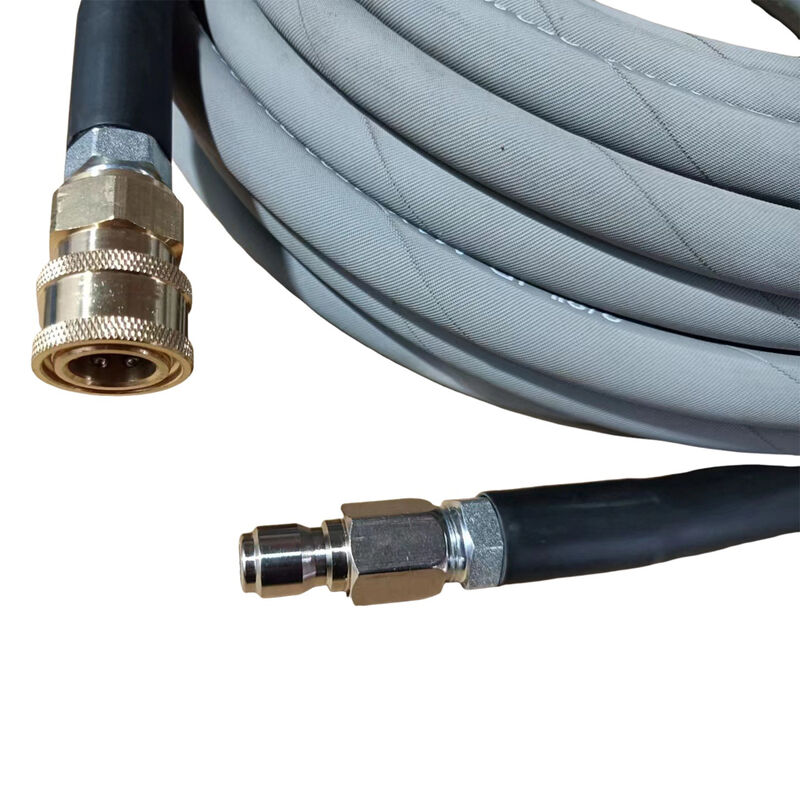 4000psi 6000psi Çamaşır çekme makinesi için hızlı çiftleyici ile işaretlemeyen yüksek basınçlı temizlik hortumu