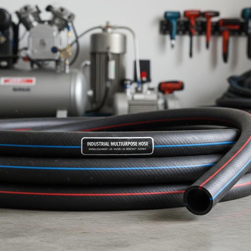 Maden Ekipmanları İçin Endüstriyel Çok Amaçlı Kauçuk Hortum, Yağa Dayanıklı Nitril İç Tüp ve Yüksek Çekme Mukavemetli Tekstil Takviyeli