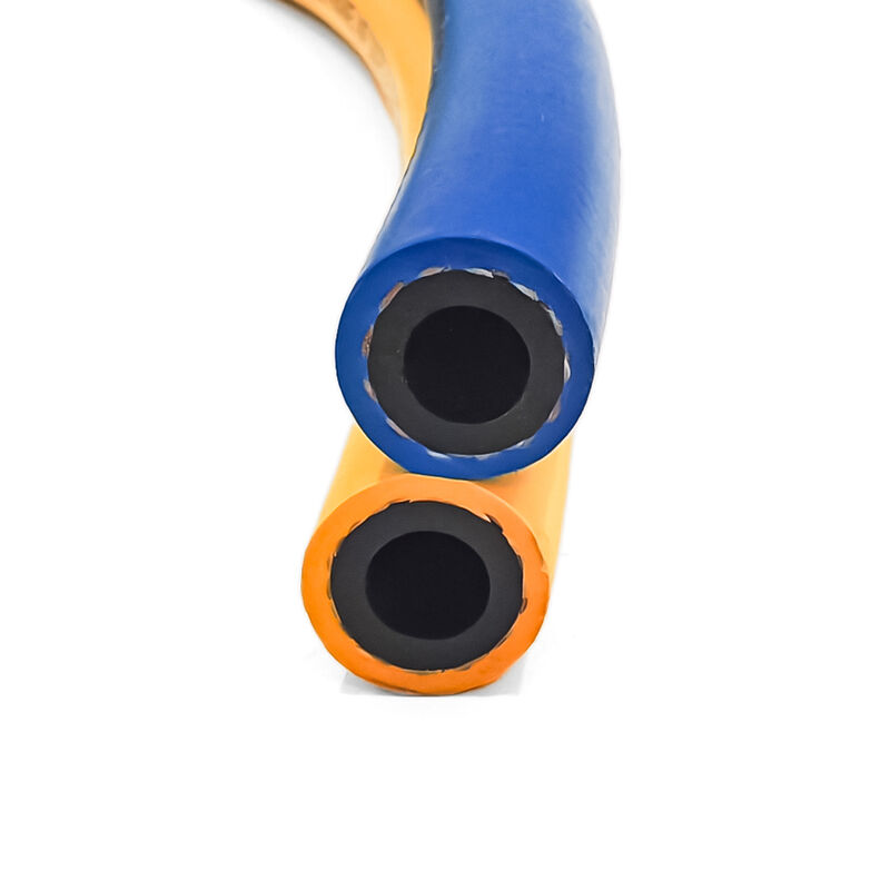 Fiber Örgülü Takviyeli ve Oksijen Asetilen Uygulamaları İçin EN ISO 3821 Sertifikalı Ağır Hizmet Tipi Çift Kaynak Hortumu