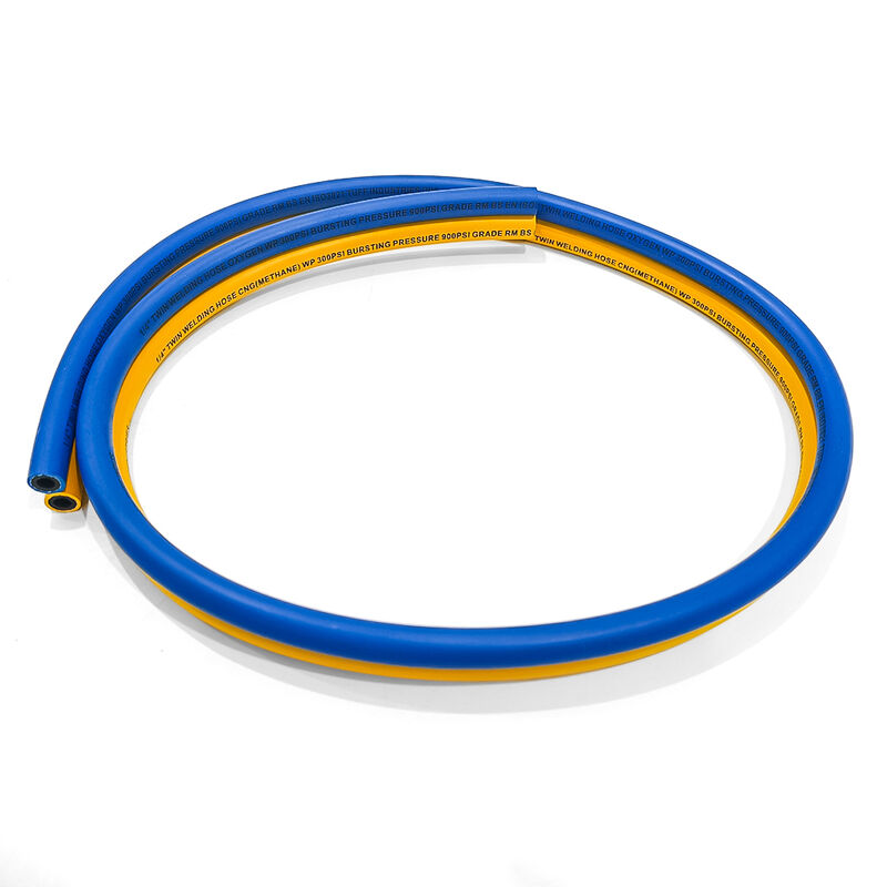 Fiber Örgülü Takviyeli ve Oksijen Asetilen Uygulamaları İçin EN ISO 3821 Sertifikalı Ağır Hizmet Tipi Çift Kaynak Hortumu