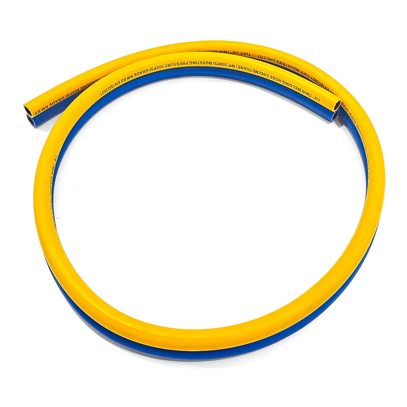 Fiber Örgülü Takviyeli ve Oksijen Asetilen Uygulamaları İçin EN ISO 3821 Sertifikalı Ağır Hizmet Tipi Çift Kaynak Hortumu